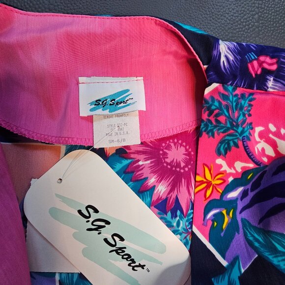 Vintage SG Sport Floral Blouse - Picture 3 of 5